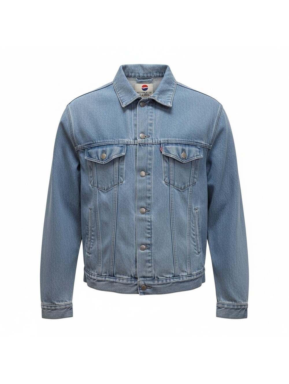 Vintage Nothing Else Is A Pepsi Light Wash Denim Trucker Jacket Y2k Nostalgia